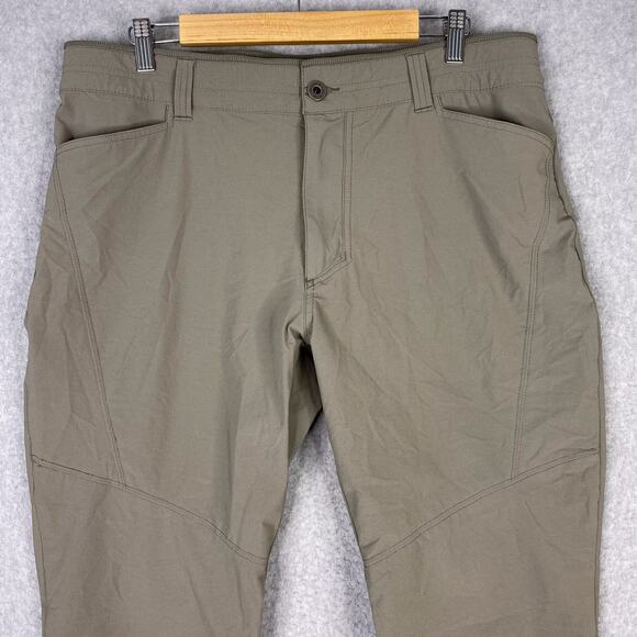 KUHL Pants Mens 33x34 (37x28.5) Deceptr Hiking Pant Burnt Olive - Picture 3 of 11